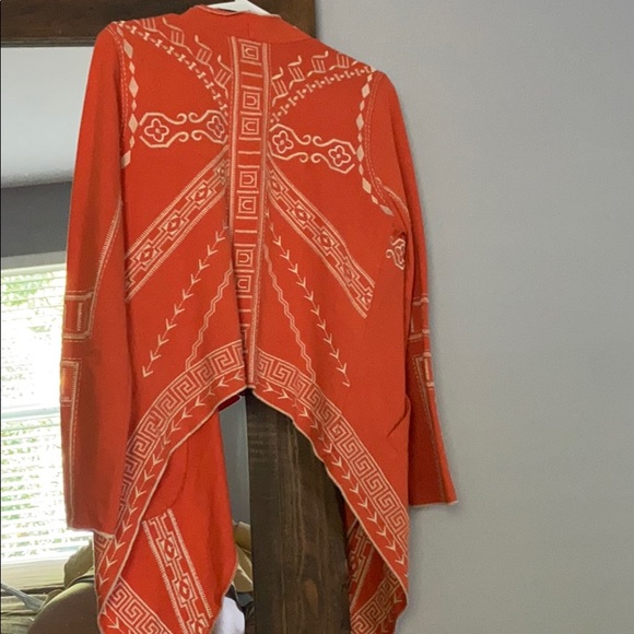 Orange Open Long Sleeve Top - Picture 3 of 4